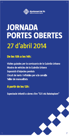Programa de la Jornada de Portes Obertes