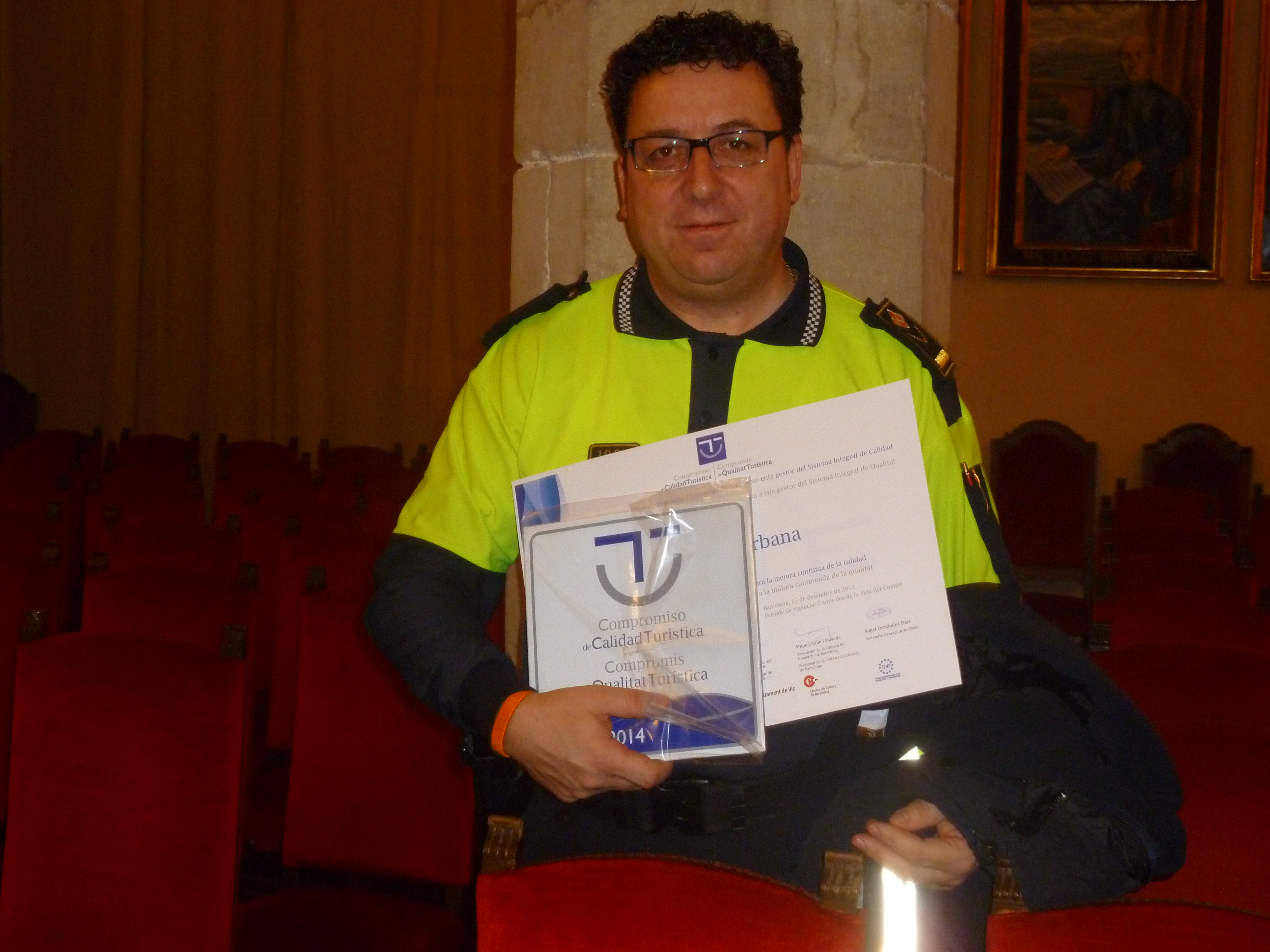 L'Inspector Jurjo amb el distintiu SICTED fins el 2014.