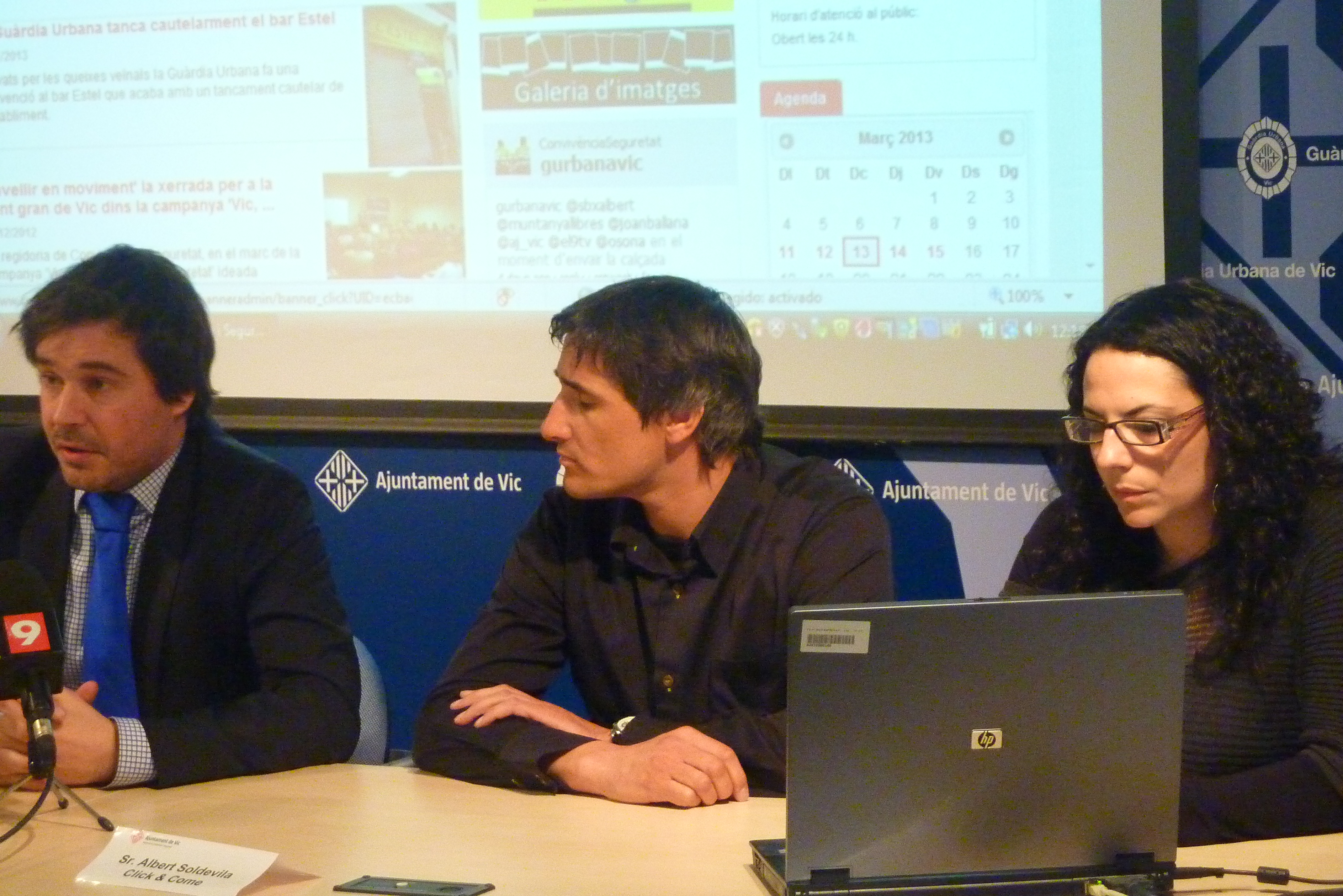 Joan Ballana; Albert Soldevila; i Roser Montané.