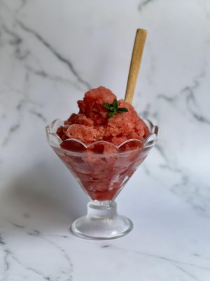 Fotografia d'un postre saludable. Imatge cedida per Magalí Carratalà..