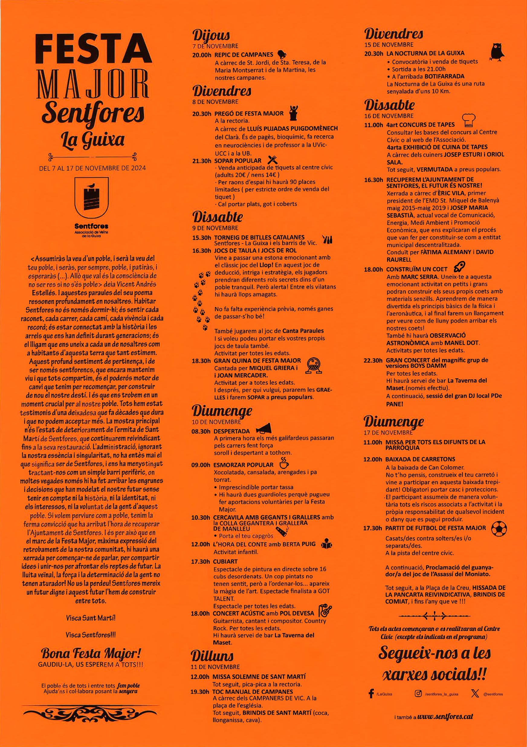 Festa Major La Guixa 2024