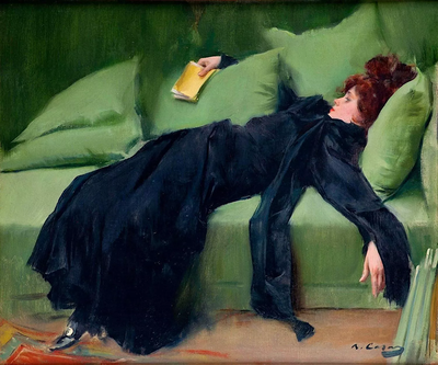 Pintura de Ramon Casas, Jove decadent..