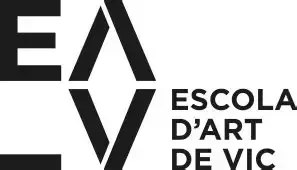 Logotip Escola d'Art de Vic fet amb les inicials.