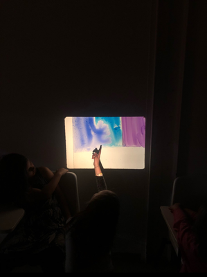 Projecció d'una imatge.