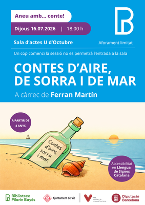 Aneu amb... conte "Contes d'aire, de sorra i de mar"