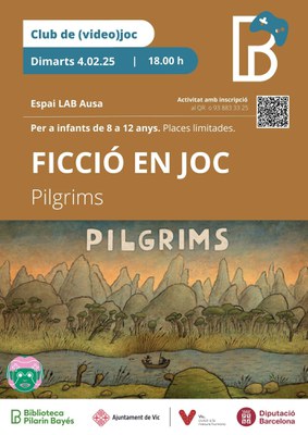 Cartell Club de (video)joc infantil: Pilgrims