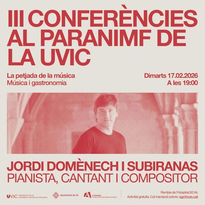 Cartell Conferència Jordi Domènech.