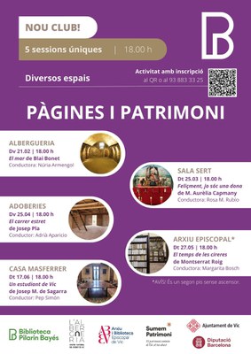 Club de lectura Pàgines i Patrimoni