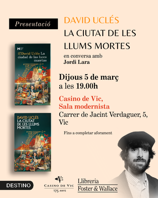 David Uclés presenta "La ciutat de les llums mortes".