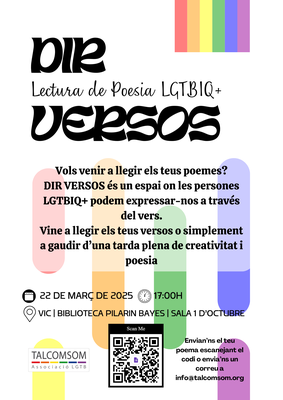 Cartell "Dir Versos"