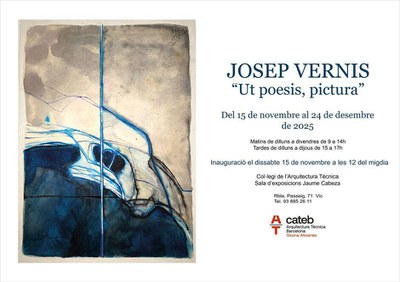 Exposició "Ut poesis, pictura" de Josep Vernis.