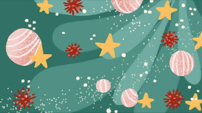 Fem elements decoratius de Nadal.