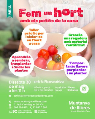 Fem un hort amb els petits de la casa.