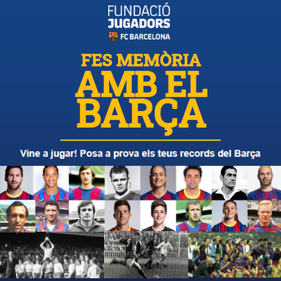 Fes memòria amb el Barça.