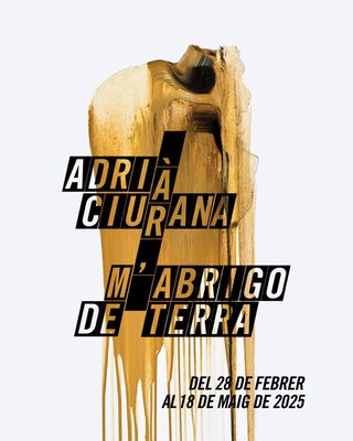 Cartell exposició Adrià Ciurana. M'abrigo de terra.