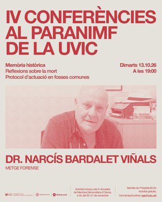 Xerrada amb el Dr. Narcís Bardalet.