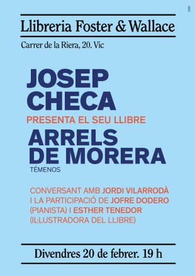 Josep Checa presenta el seu poemari "Arrels de morera".