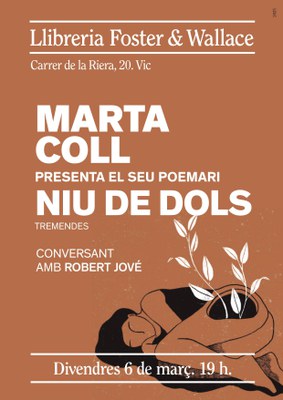 Marta Coll Autet presenta el seu poemari "Niu de dols", d'edicions Tremendes.