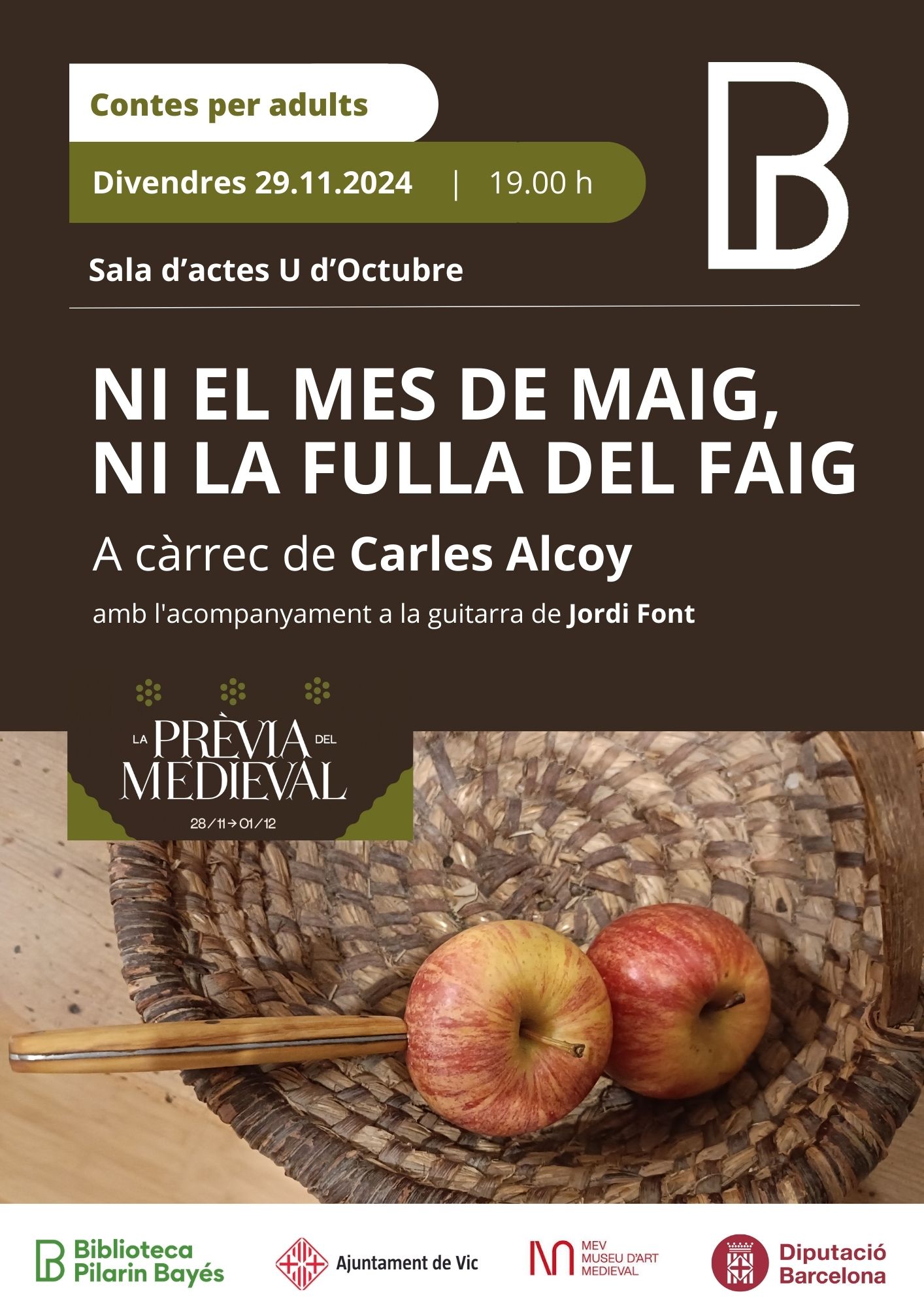 Cartell de "Ni el mes de maig, ni la fulla del faig"