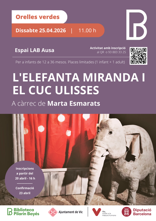 Orelles verdes "L'elefanta Miranda i el cuc Ulisses"
