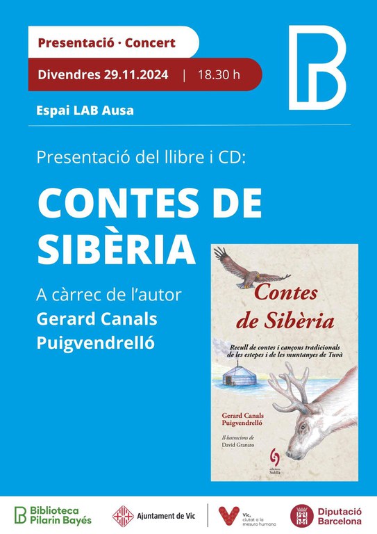 Cartell de la presentació de "Contes de Sibèria"