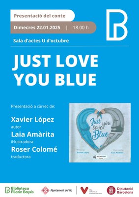 Cartell presentació "Just love you blue"