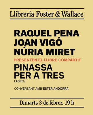 Presentació del llibre compartit "Pinassa per a tres".