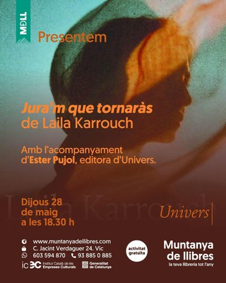 Presentem 'Jura’m que tornaràs' de Laila Karrouch.