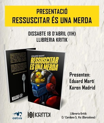Presesentació novel·la Ressucitar és una merda.