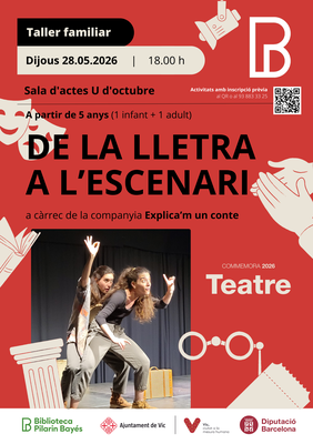 Taller familiar: De la lletra a l'escenari