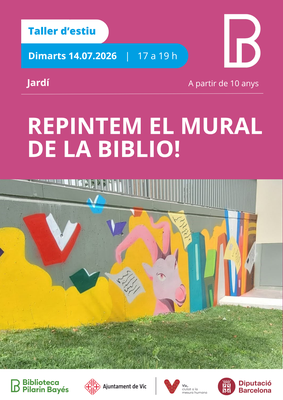 Taller: repintem el mural de la biblio