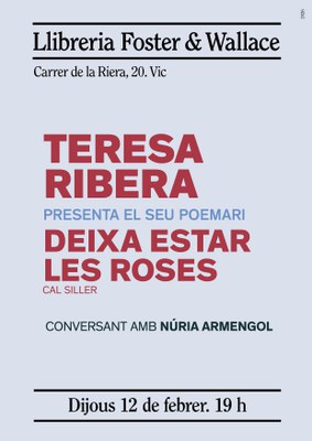 Teresa Ribera presenta "Deixa estar les roses".