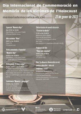 Cartell amb la programació 2023