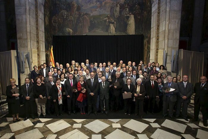 fotografia oficial de tots els premiats a la gala
