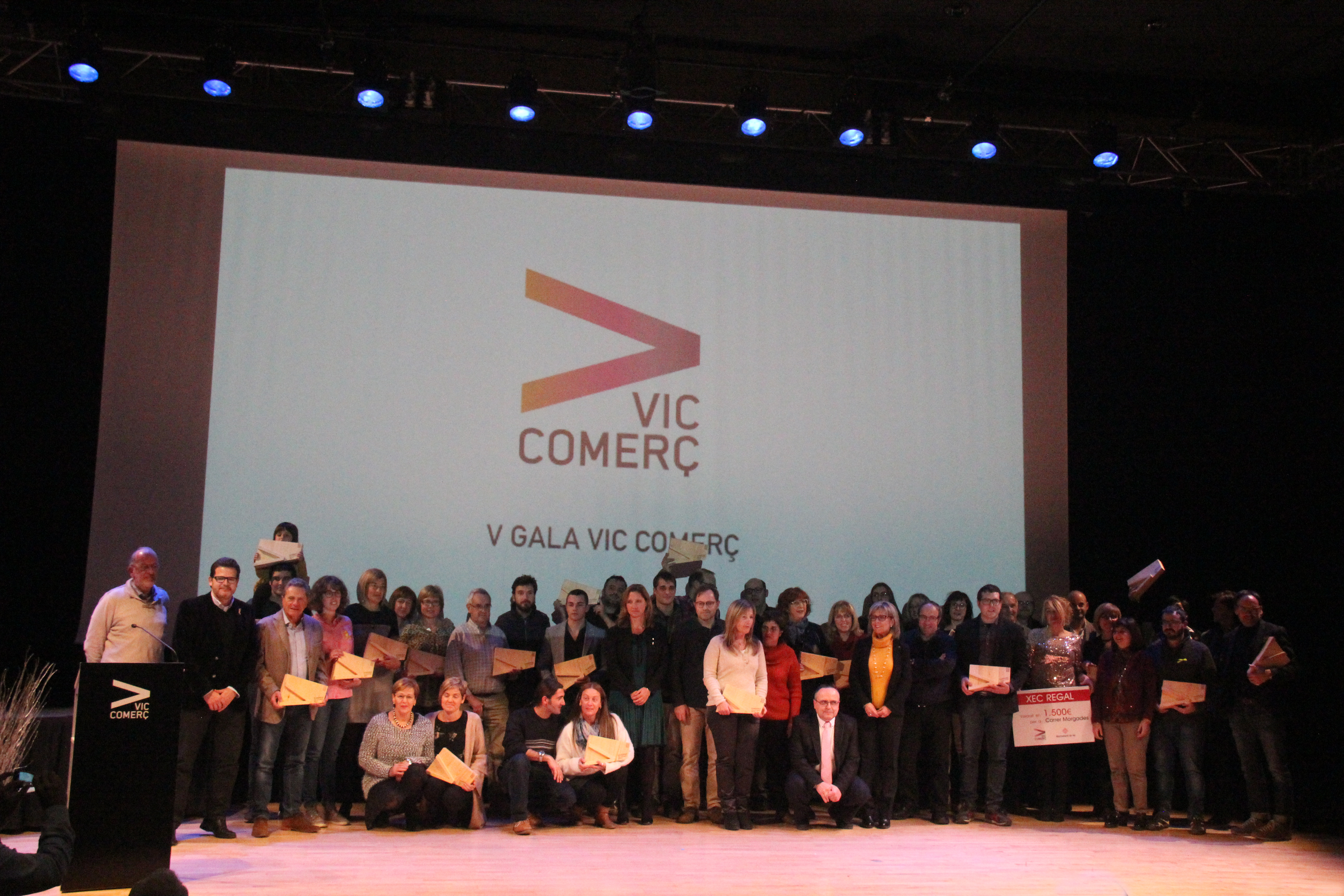 Celebració de la gala al teatre Atlàntida de Vic