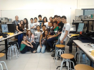 Grup classe participant al projecte ROBOTIC.