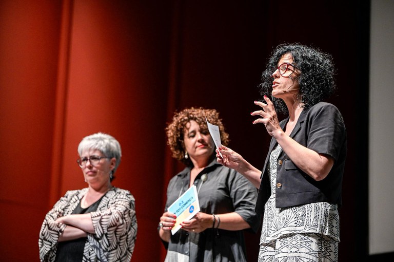 Anna Vila, Berta Vila i Glòria Olmos, impuslores de la ILP jornada 0-3 (2).JPG