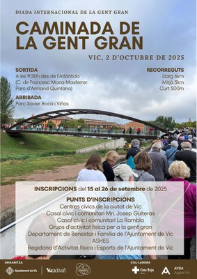 Caminada de la Diada Internacional de la Gent Gran.