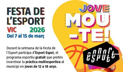 Esport Espot | Jove, Mou-te durant la Setmana de l'Esport!.