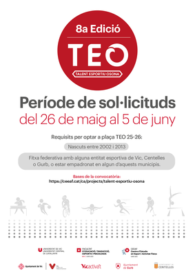Període de sol·licituds del Talent Esportiu Osona.