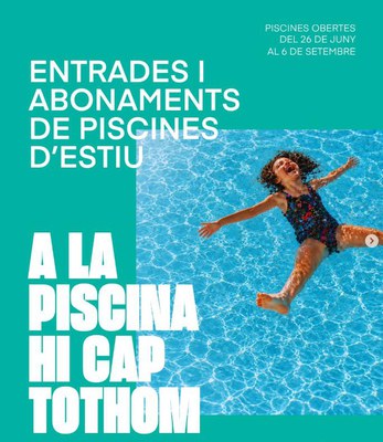 Temporada d'estiu a les piscines Joan Riera i Rius.