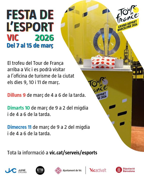 Exposició trofeu del Tour de França