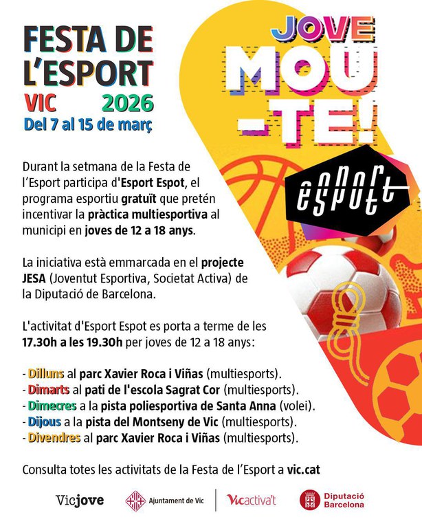 Esport Espot: Jove mou-te!