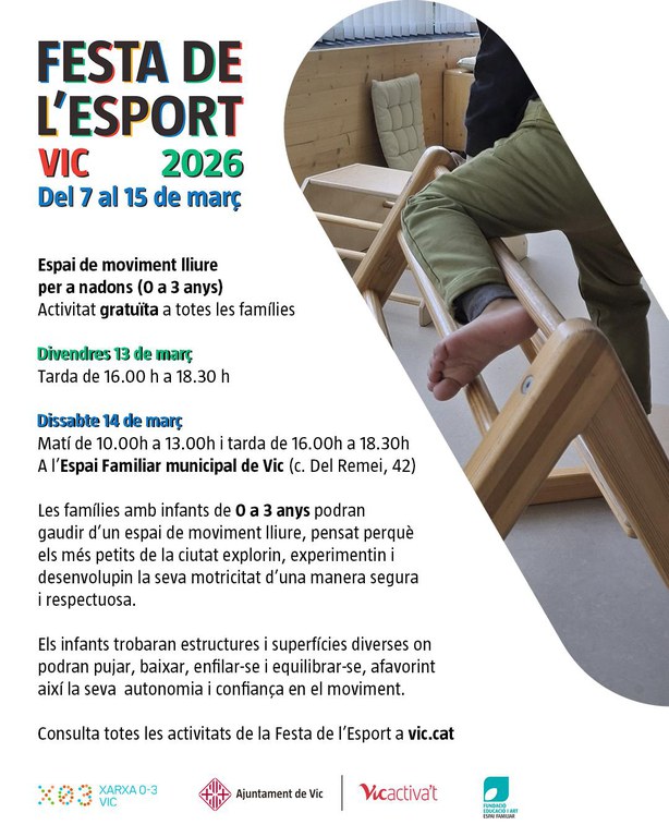 Joc i moviment lliure (0 a 3 anys)