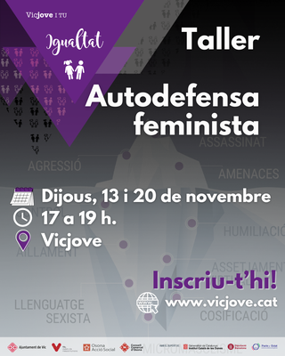 Taller d'autodefensa feminista.
