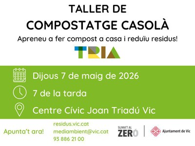 Taller de compostatge casolà.