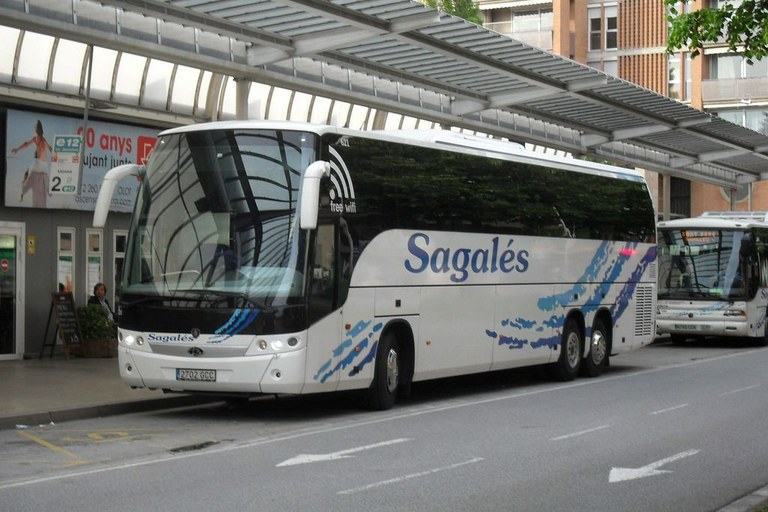 Autobús de Sagalés a l’estació de Vic