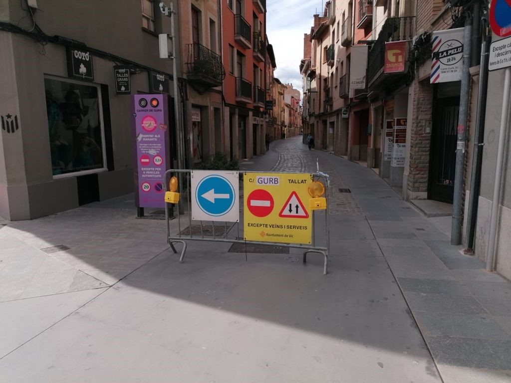 Tall al carrer de Gurb