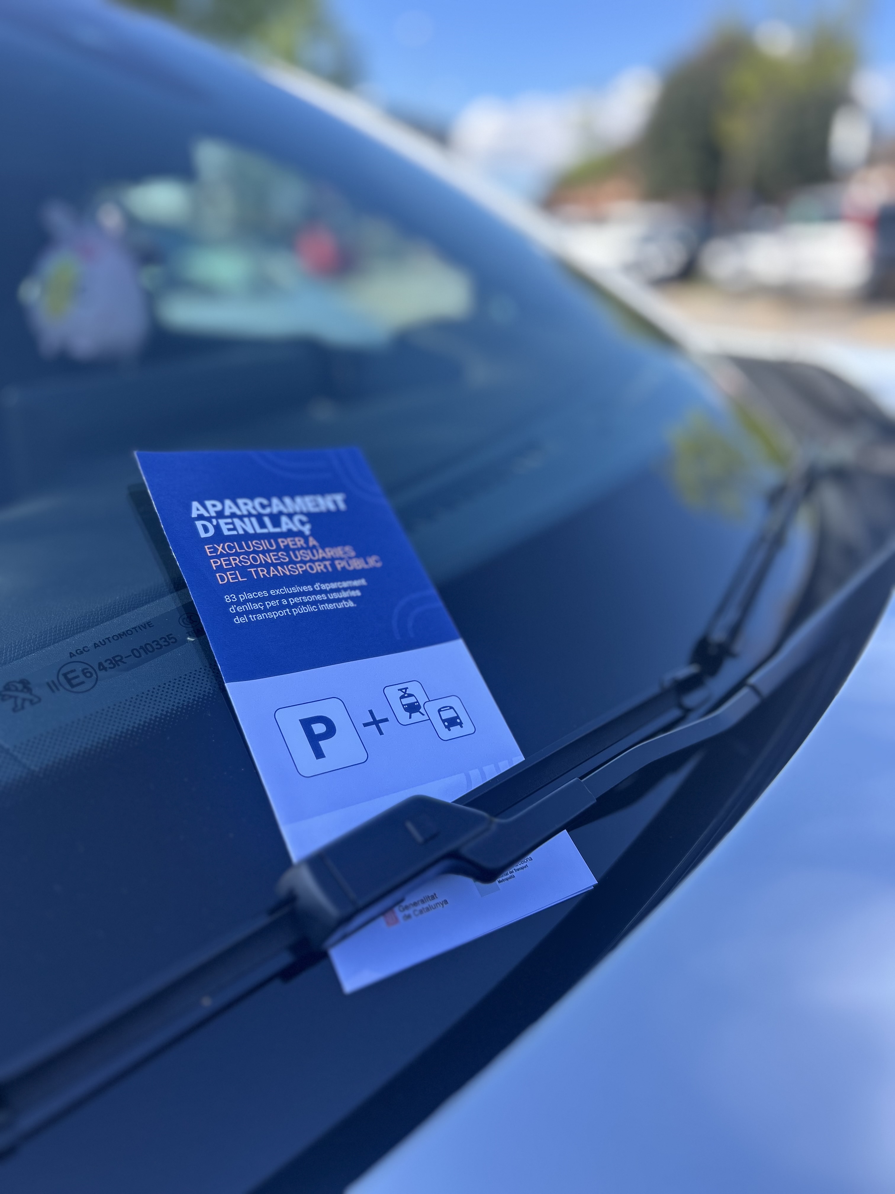 Fulletó informatiu de l'aparcament d'enllaç Park & Ride